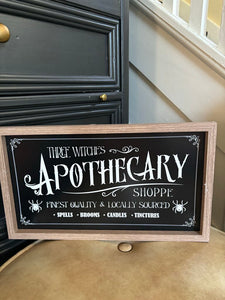 Apothecary Sign 14x8