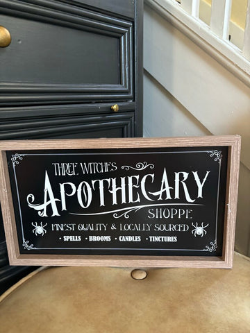 Apothecary Sign 14x8