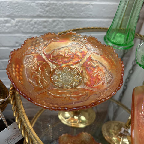 Marigold Fenton Lion Bowl