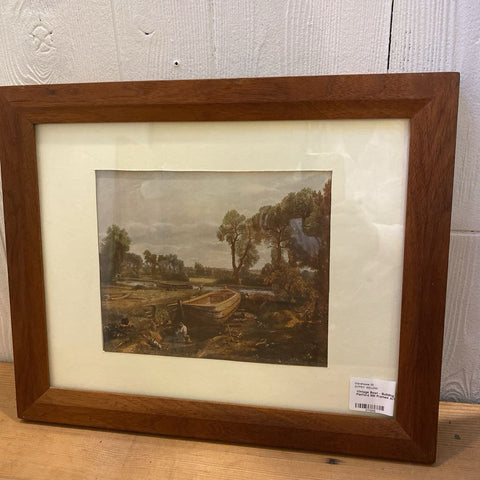 Vintage Boat - Building Near Flatford Mill Framed Art 13 x 16