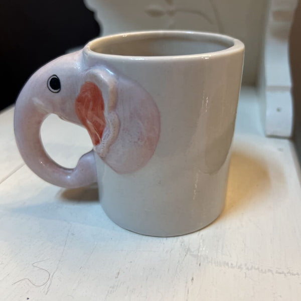 Vintage Hand Painted Elephant Mug