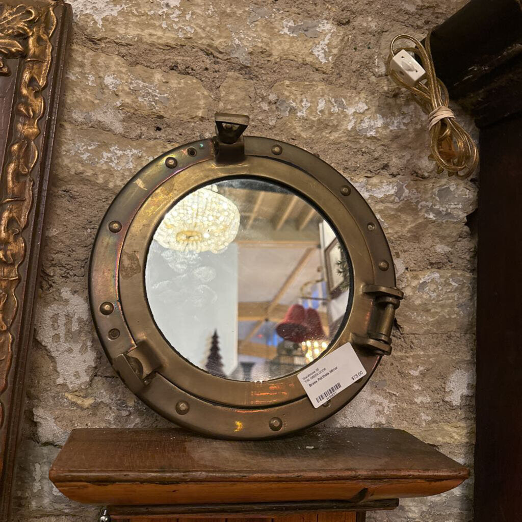 Brass Porthole Mirror