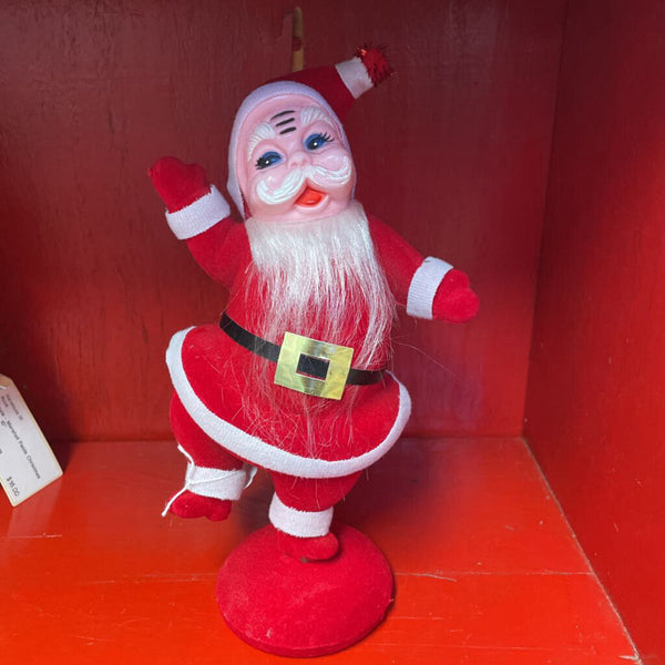 Moxie - Flocked Santa - 9"