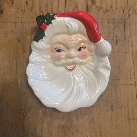 Vintage Santa Dish 4-1/2" x 5-1/2"