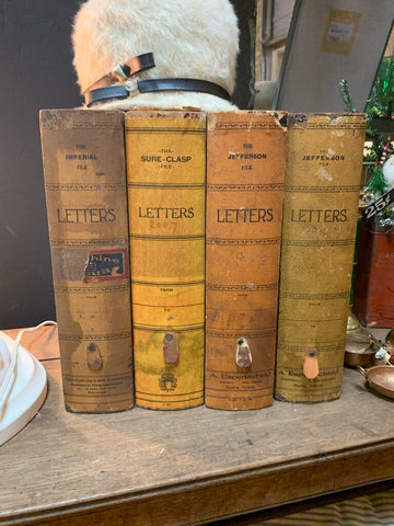 Antique Book File Sorter Box~ 11.5" w x 3"d x 12" t