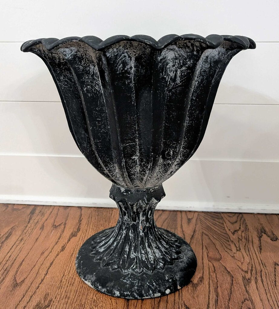 Vintage Metal Urn 15x17