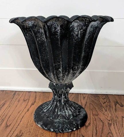Vintage Metal Urn 15x17