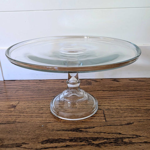 Vintage Pedestal Cake Plate 13.5x8