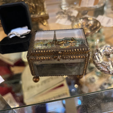Paris Exposition 1900 beveled jewelry box
