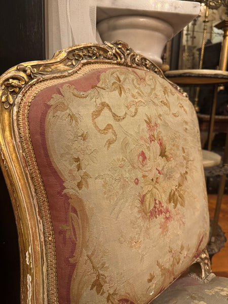 0666 Louis XVI dining tapestry decorative chair