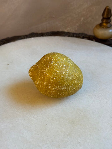 0152 Antique Stone Hand Painted Lemon