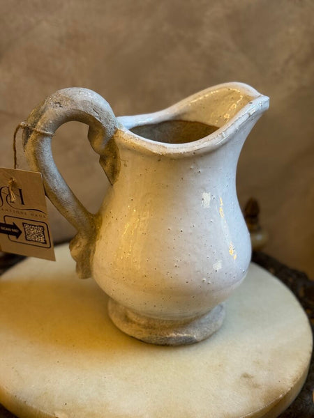 0212 White Clay Pitcher