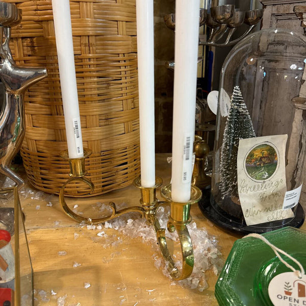 Vintage candle holder gold