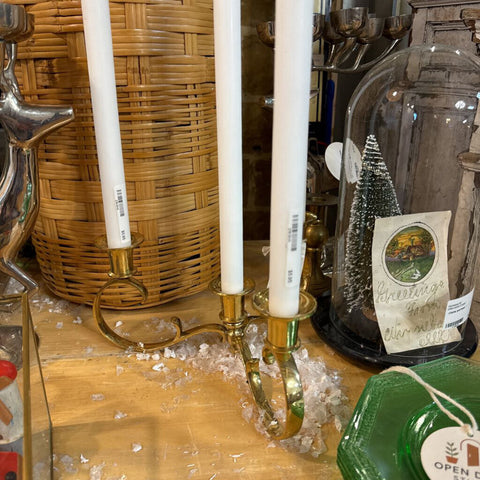 Vintage candle holder gold