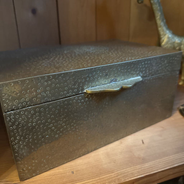 Brass Hammered Box