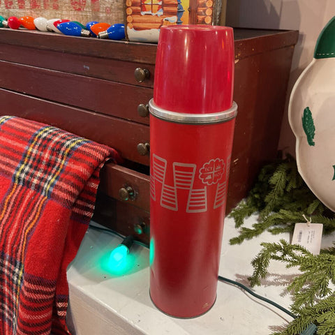 JFV ~ Vintage Icy-hot red thermos