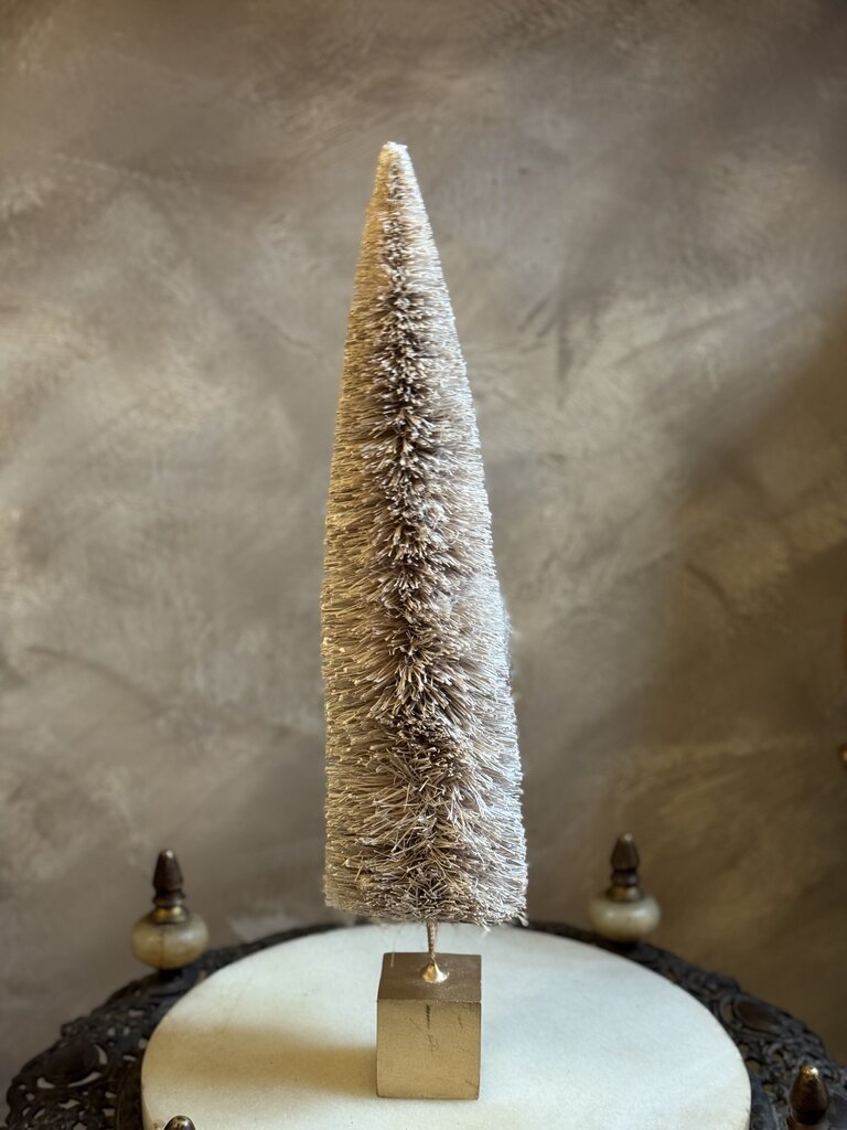 0692 Beige Bottle Brush Christmas Tree