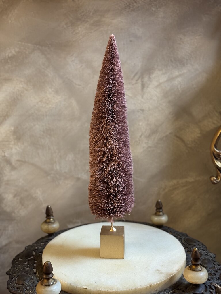 0693 Pink Bottle Brush Christmas Tree