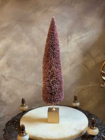 0693 Pink Bottle Brush Christmas Tree