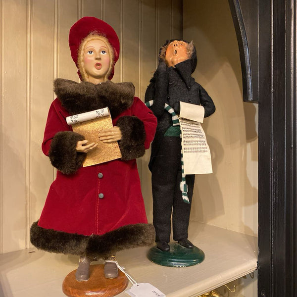 Vintage Byer's Choice Pair of Carolers