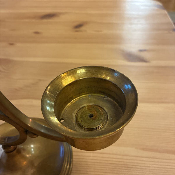 Vintage Brass Double Candleholder