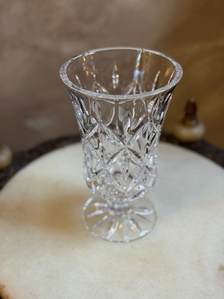 0754 Crystal Pedestal Vase