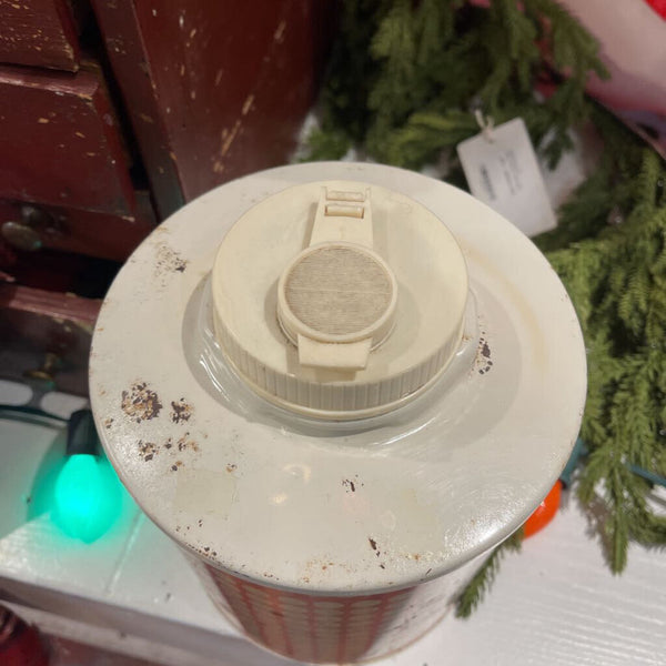 JFV- Vintage red & white polka dot jug