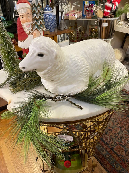 Vintage Blowmold sheep as is