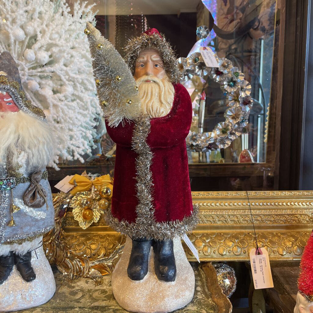Moxie - Burgundy Belsnickel Santa - 17"