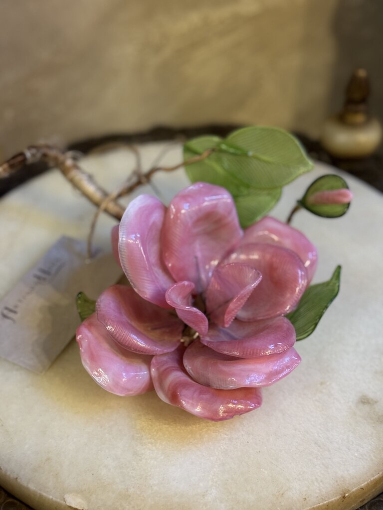 0285 Pink Glass Rose