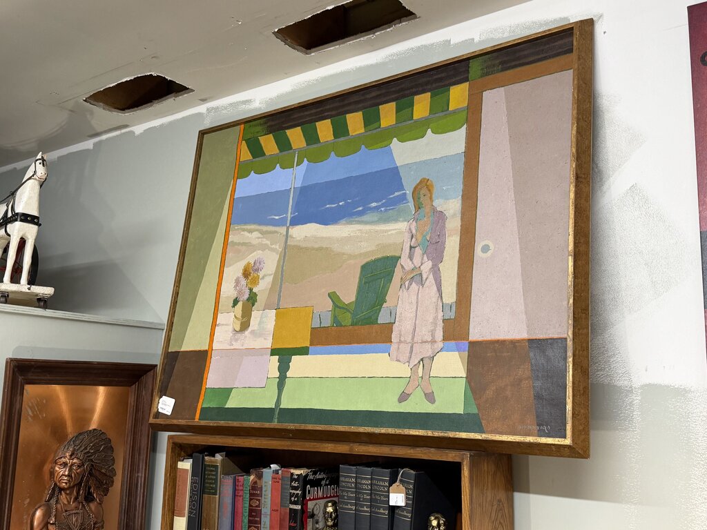 Alfred McNamara framed oil painting , 38"x50"