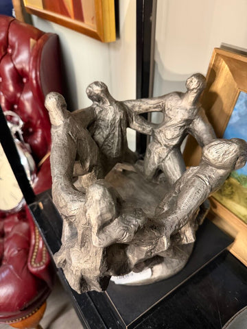 KLARA SEVER 1970 "CIRCLE OF HUMANITY" JUDAICA SCULPTURE FOR AUSTIN PRODUCTIONS