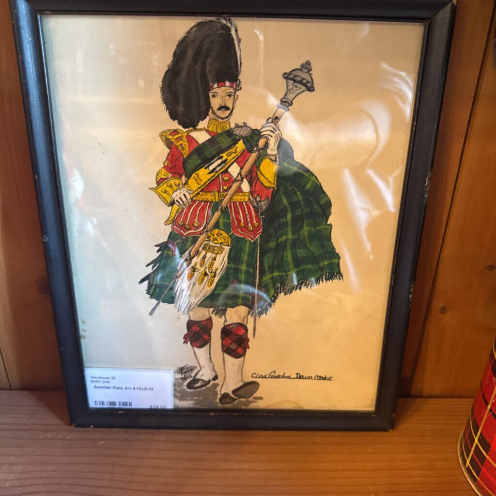 Scottish Plaid Art 8.75x10.75