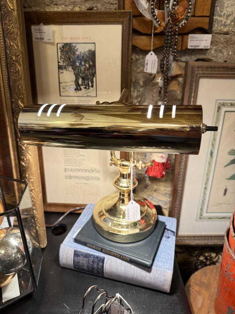 Brass Bankers Lamp