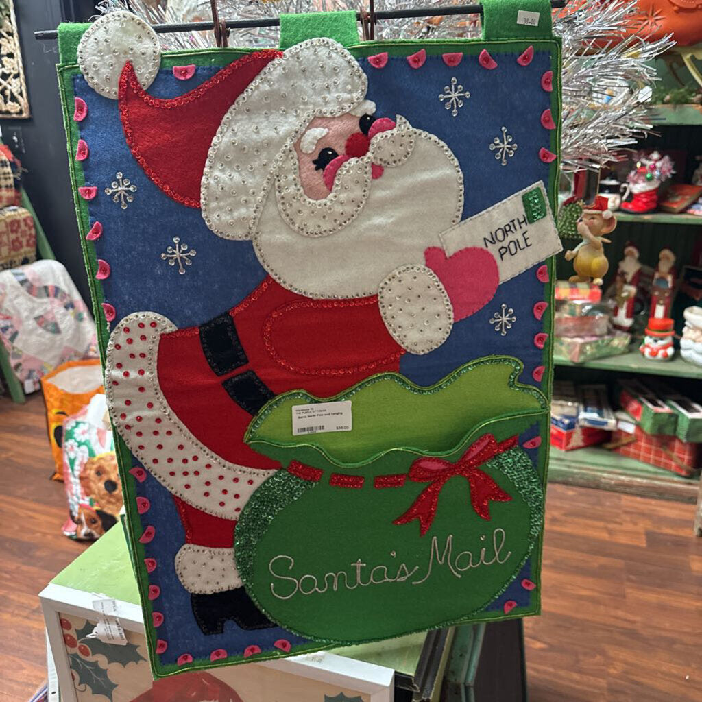 Santa North Pole wall hanging