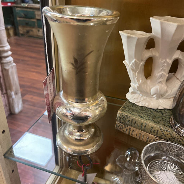 Antique Mercury Hand Painted Vase