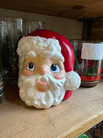 Vintage painted Santa