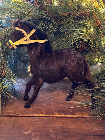 Vintage Toy Fur Covered Horse As Found 9.5T