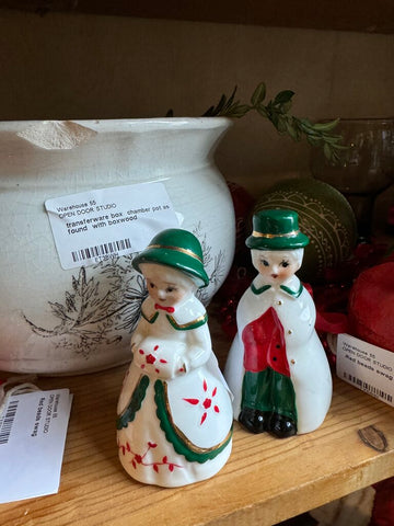 Vintage bells woman and man (pair)