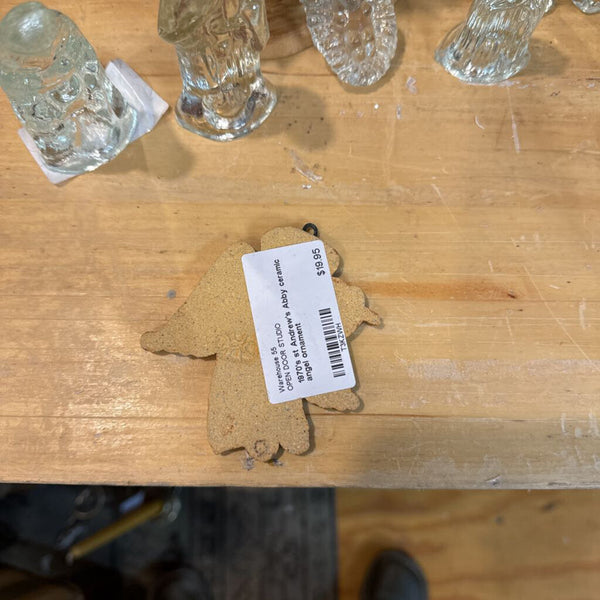 1970's st Andrew's Abby ceramic angel ornament