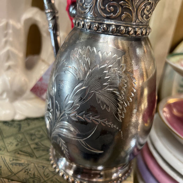 Vtg Silver Plate Small Pitcher