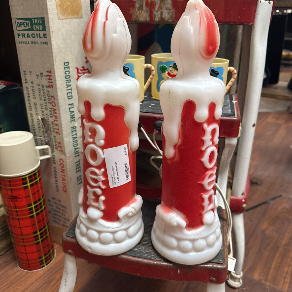 Candle blow mold pair