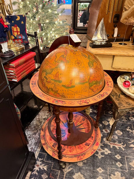 Old World Globe Bar Cart pickup only