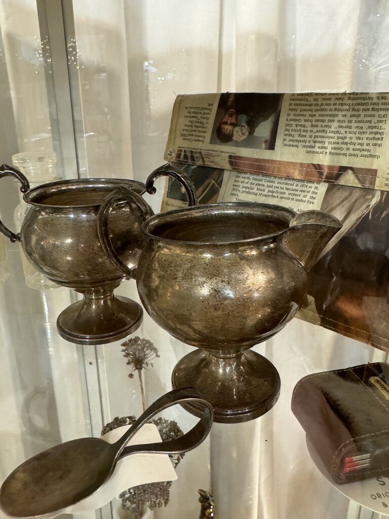 Sterling creamer and sugar (no lid)