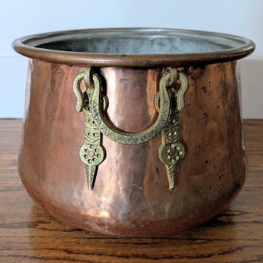 Antique Copper Kettle 12x9