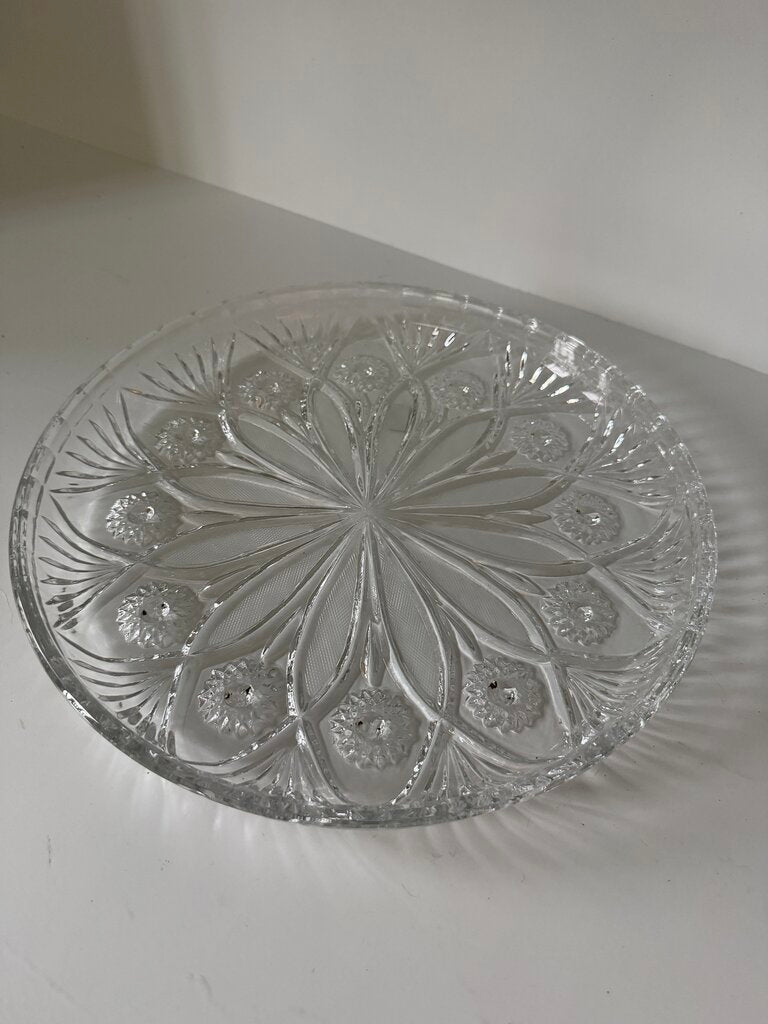 0898 Glass Cut Platter