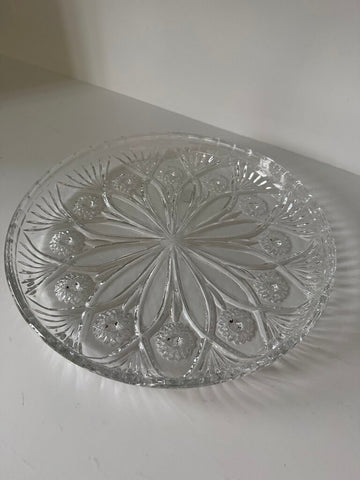 0898 Glass Cut Platter