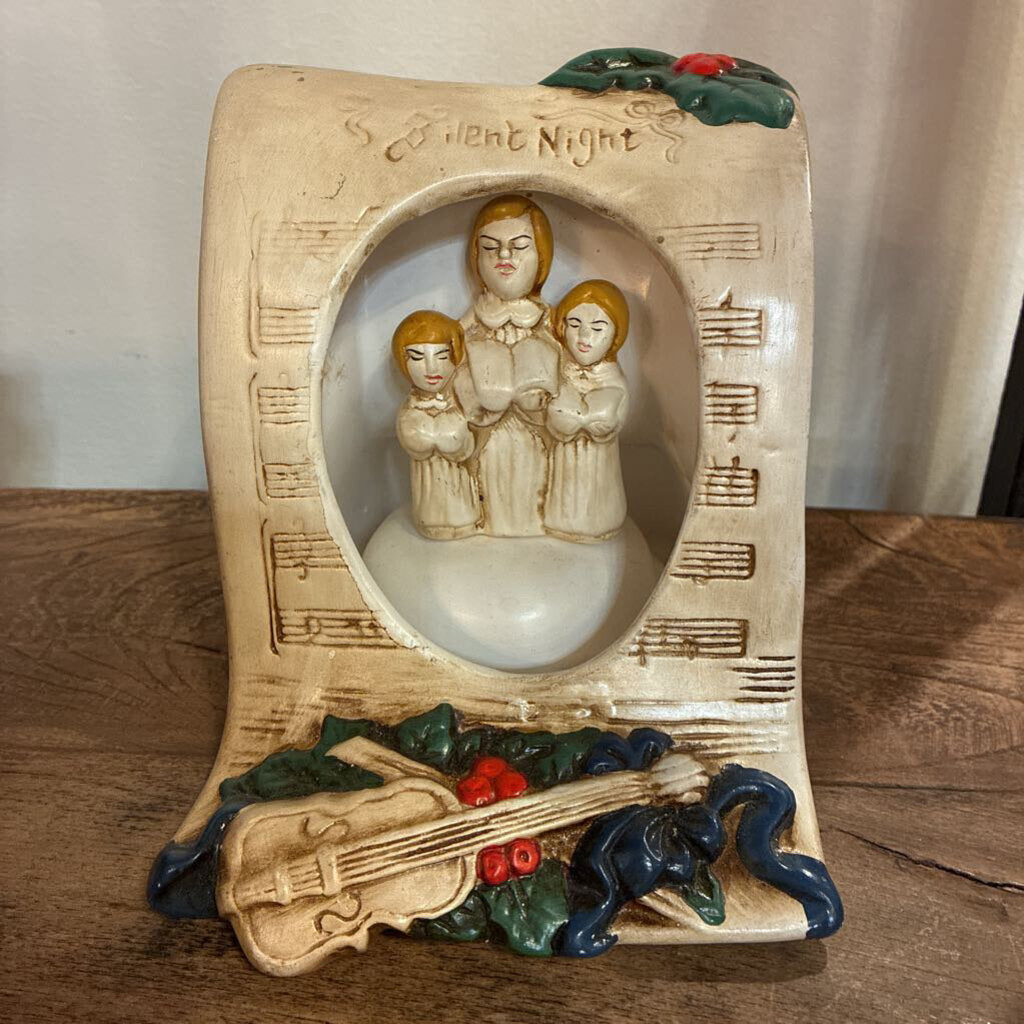 Vintage Silent Night Ceramic Carolers