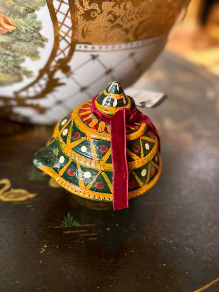 Hand painted incense terracotta
