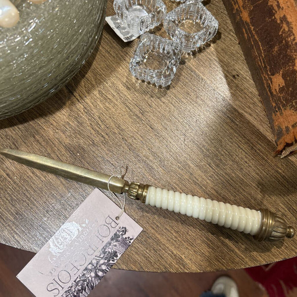 BEAUTIFUL BRASS AND RESIN LETTER OPENER